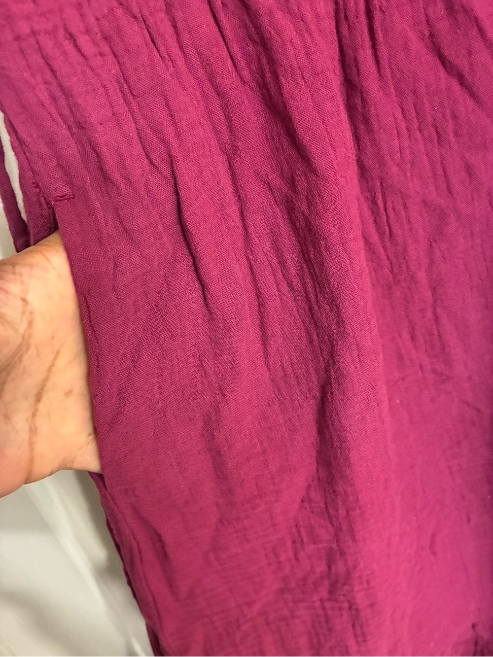 Pact Organic Cotton V-Neck Short Sleeve Tiered Midi Dress — Plum - Picture 4 of 7